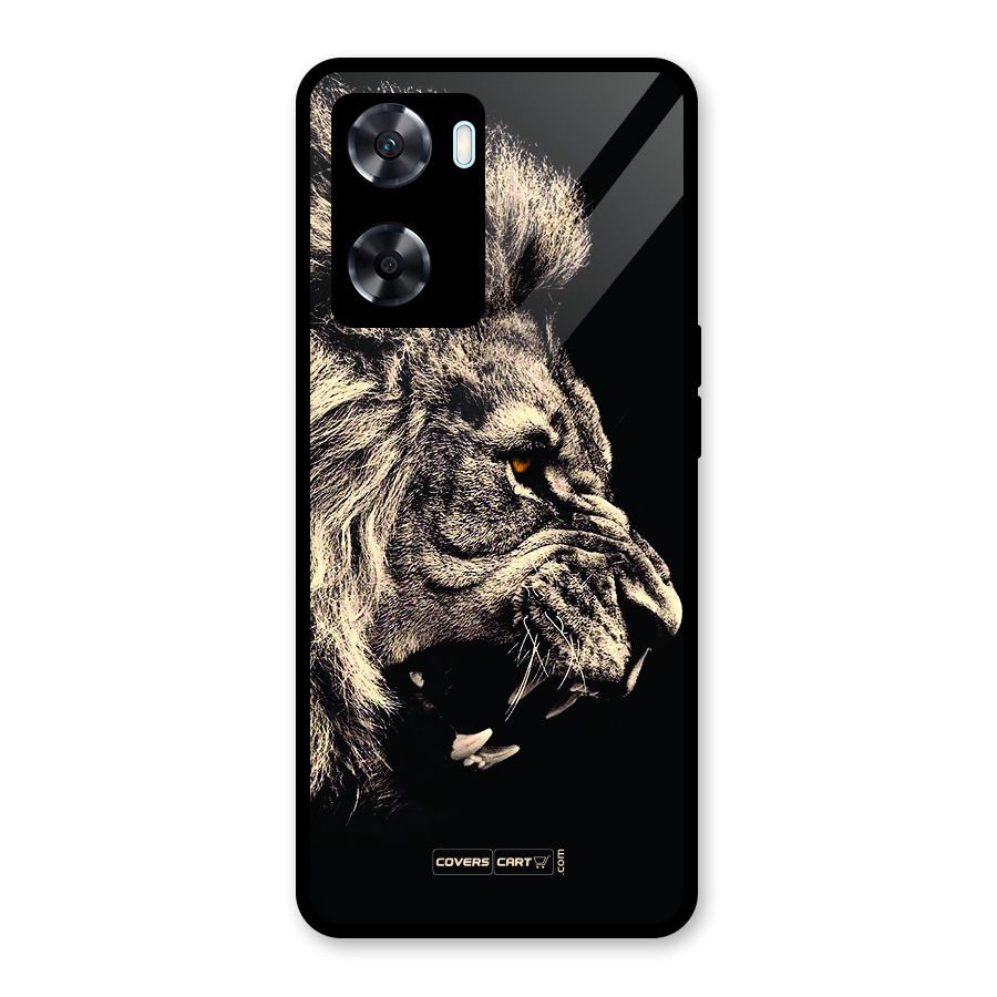 Roaring Lion Glass Back Case for Oppo A77