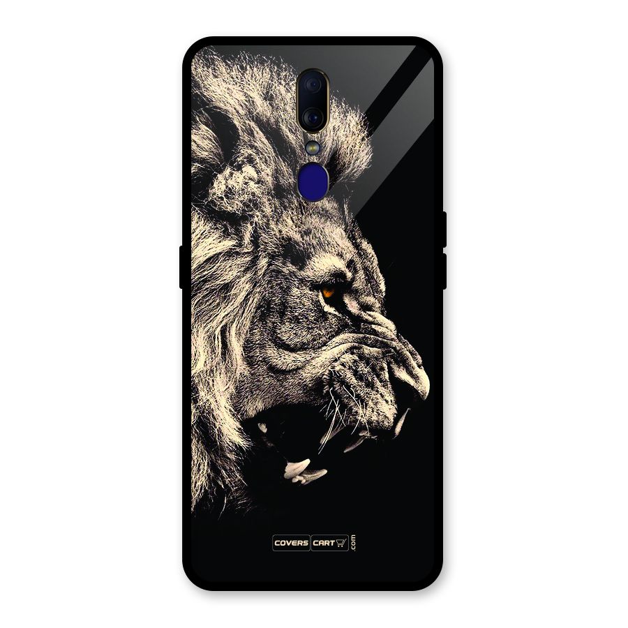 Roaring Lion Glass Back Case for Oppo F11