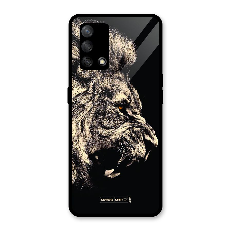 Roaring Lion Glass Back Case for Oppo F19