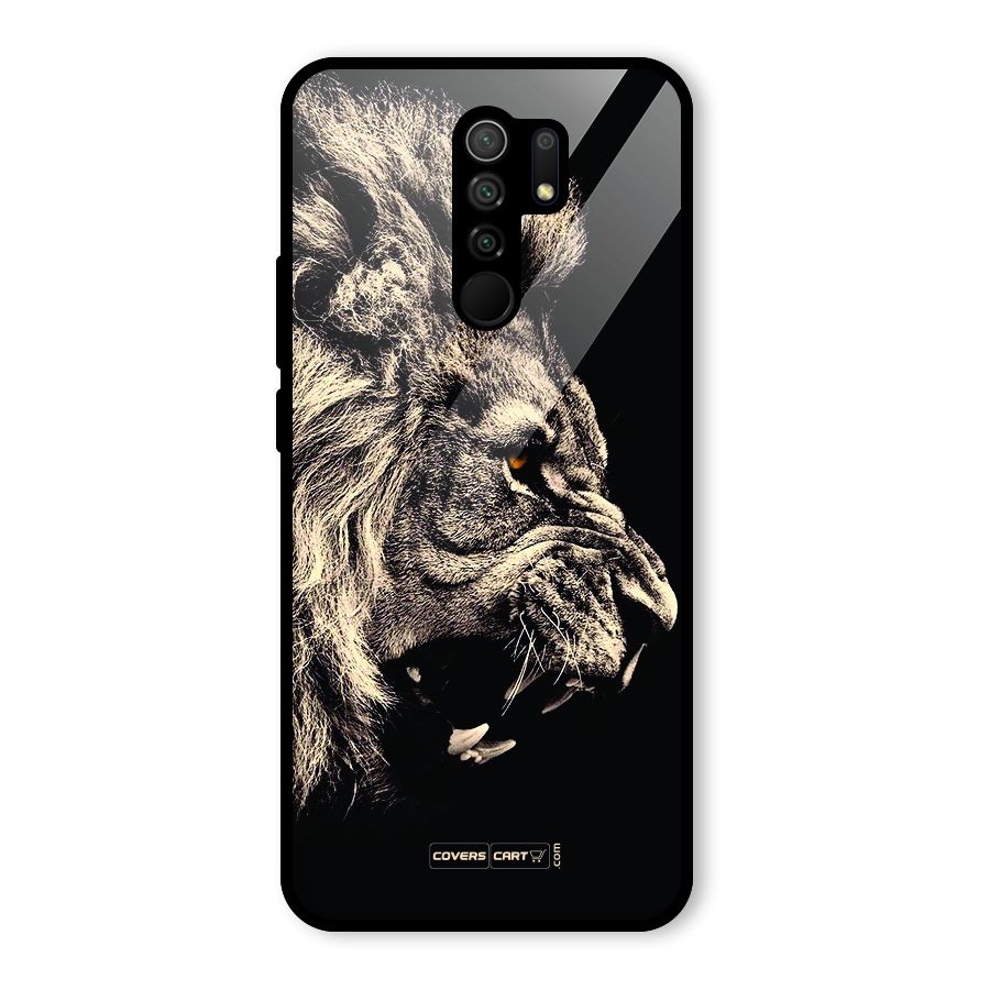 Roaring Lion Glass Back Case for Poco M2