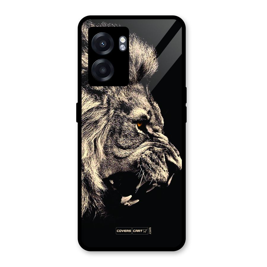 Roaring Lion Glass Back Case for Realme Narzo 50 5G