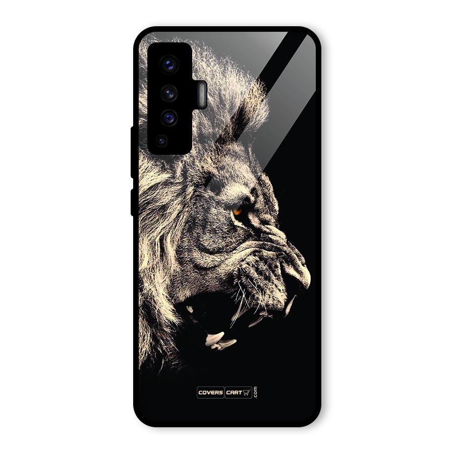 Roaring Lion Glass Back Case for Vivo X50
