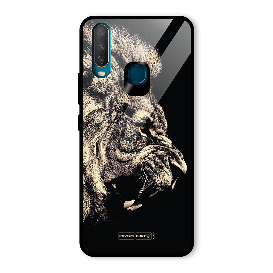 Roaring Lion Glass Back Case for Vivo Y15