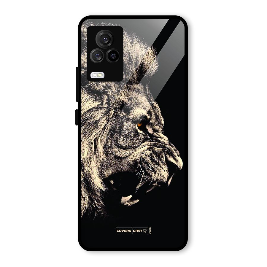 Roaring Lion Glass Back Case for Vivo iQOO 7 Legend 5G