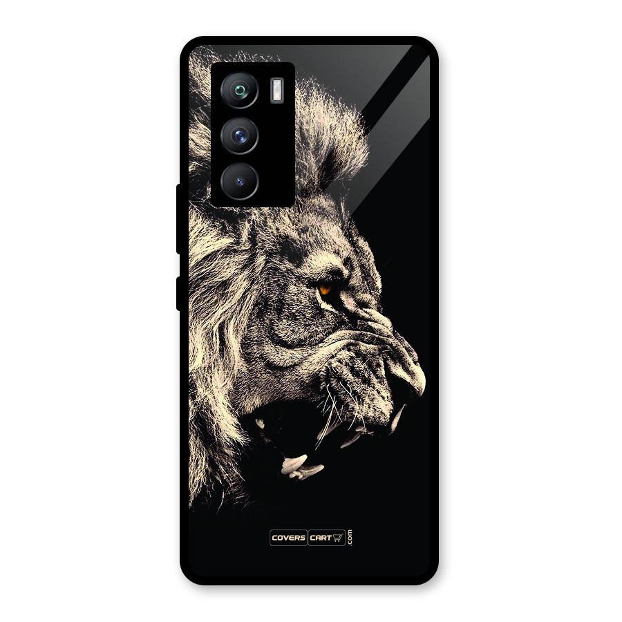 Roaring Lion Glass Back Case for Vivo iQOO 9 SE