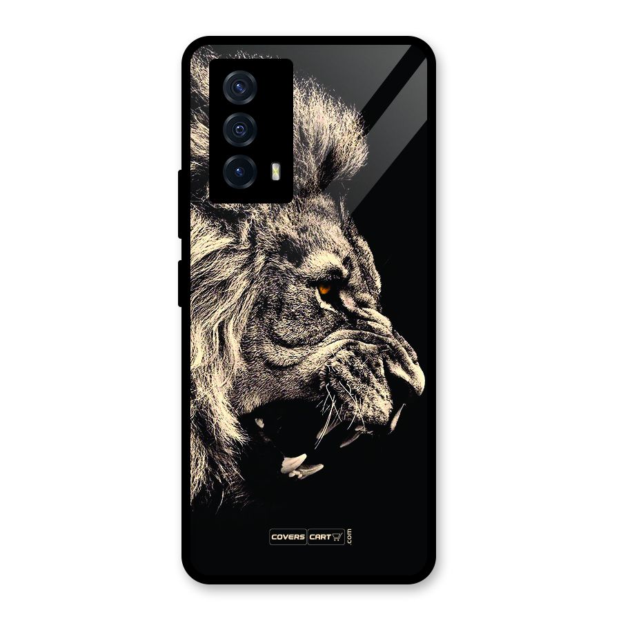 Roaring Lion Glass Back Case for Vivo iQOO Z5