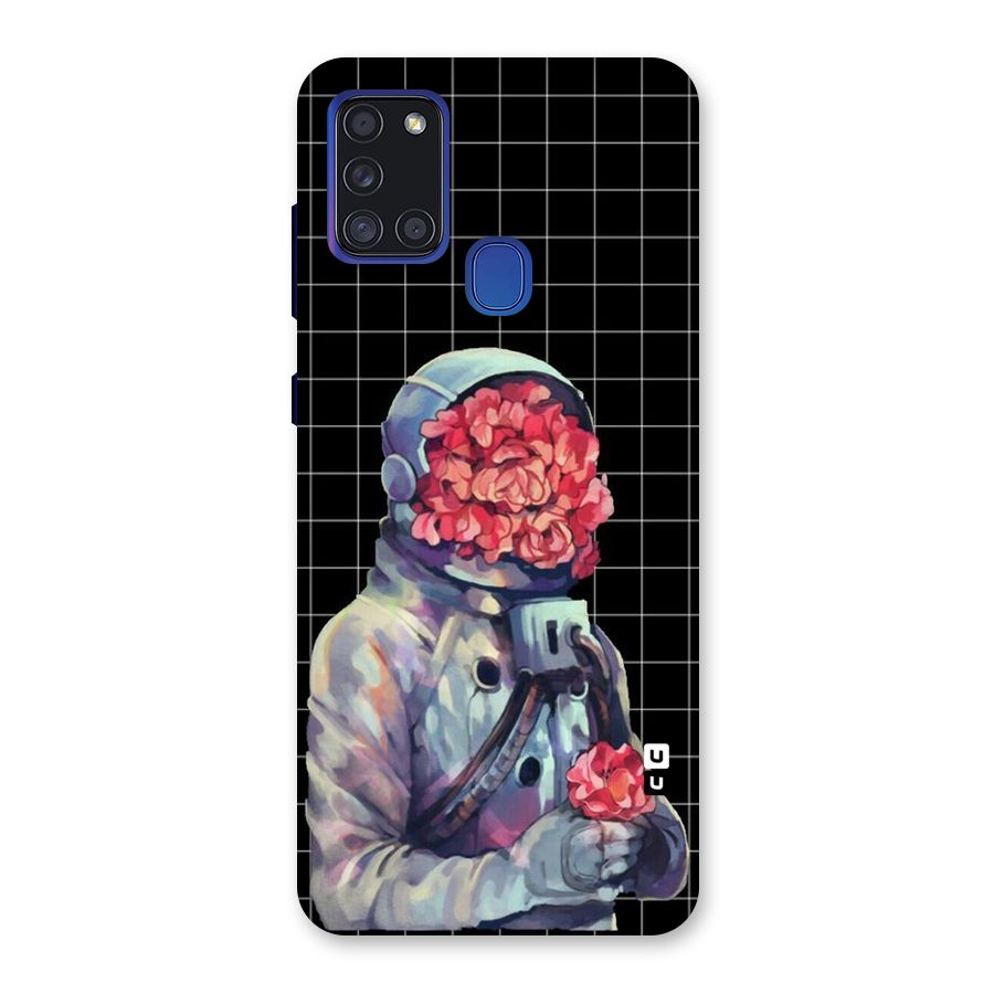 Robot Rose Back Case for Galaxy A21s