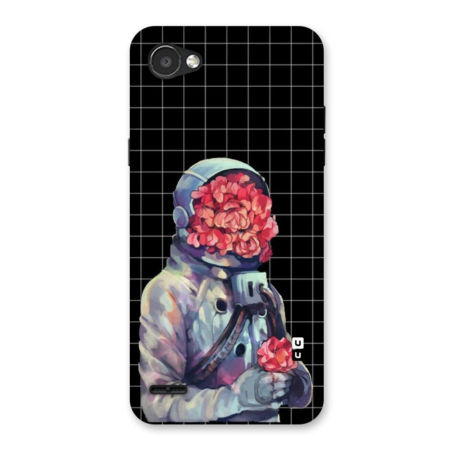 Robot Rose Back Case for LG Q6