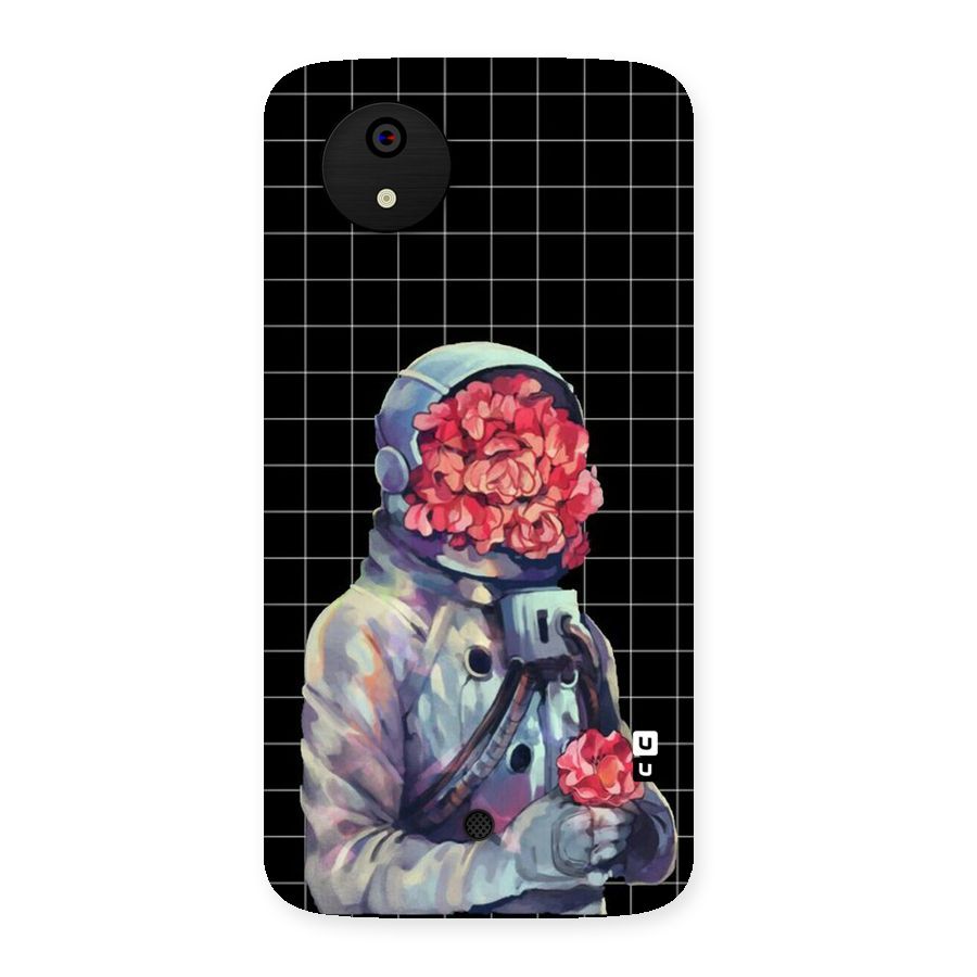 Robot Rose Back Case for Micromax Canvas A1