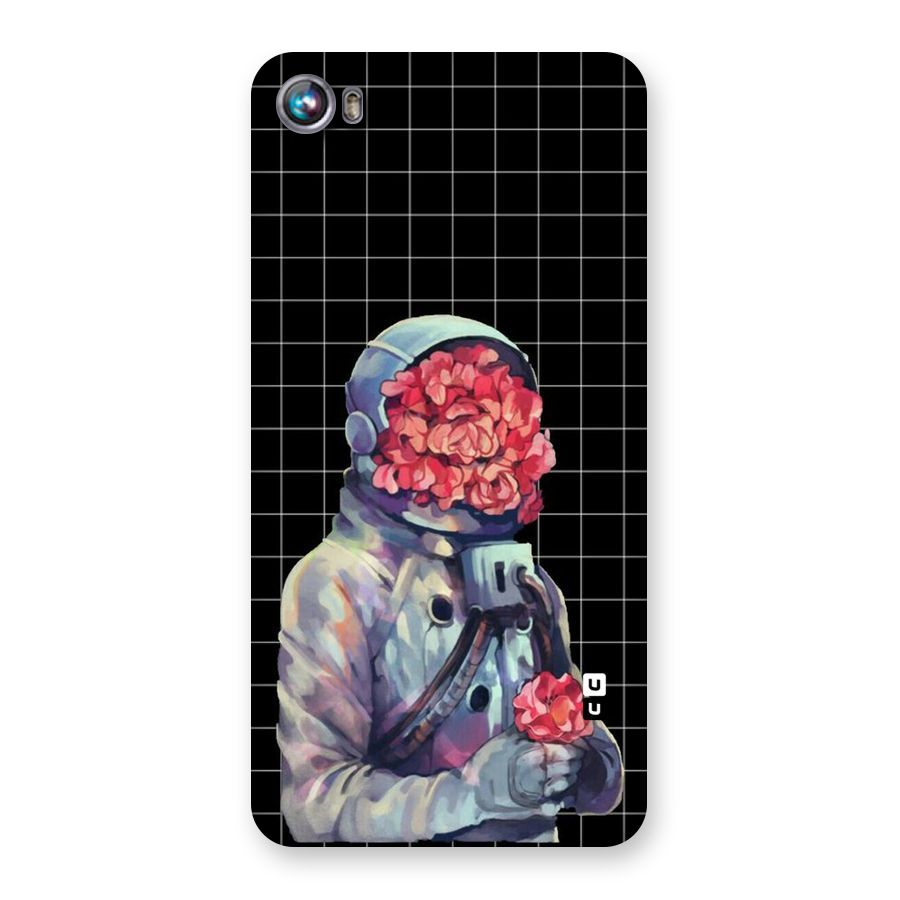 Robot Rose Back Case for Micromax Canvas Fire 4 A107