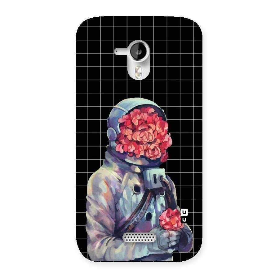 Robot Rose Back Case for Micromax Canvas HD A116
