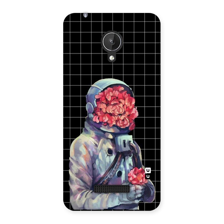 Robot Rose Back Case for Micromax Canvas Spark Q380