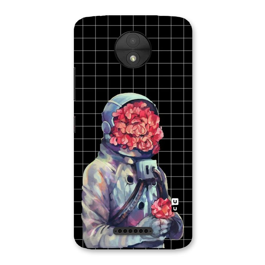 Robot Rose Back Case for Moto C