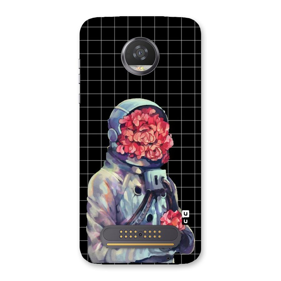 Robot Rose Back Case for Moto Z2 Play
