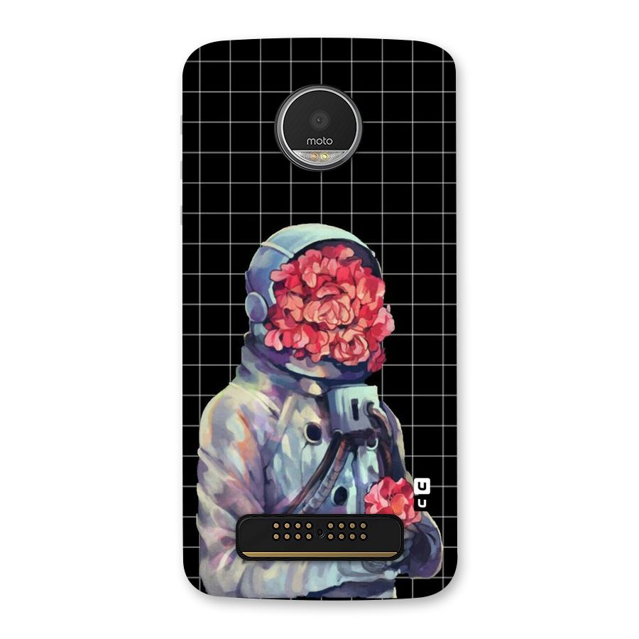 Robot Rose Back Case for Moto Z Play