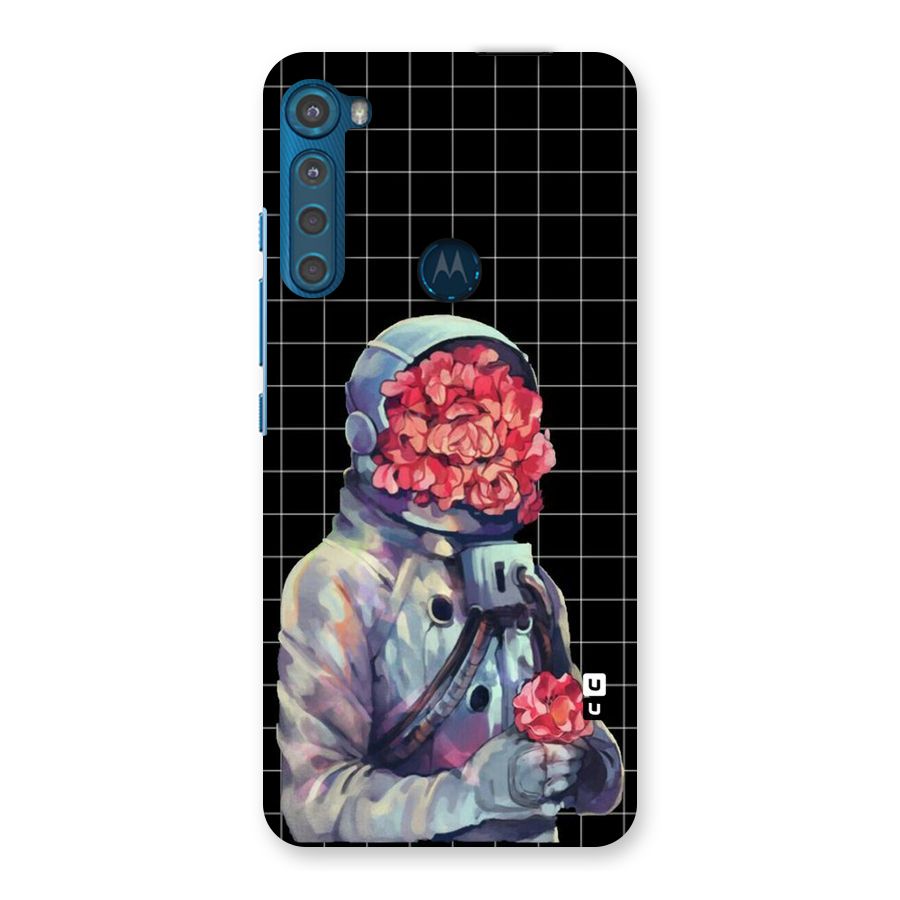 Robot Rose Back Case for Motorola One Fusion Plus