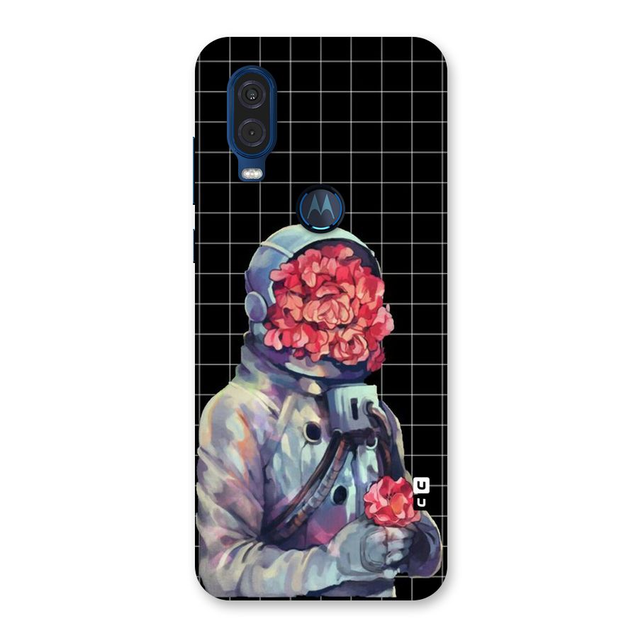 Robot Rose Back Case for Motorola One Vision