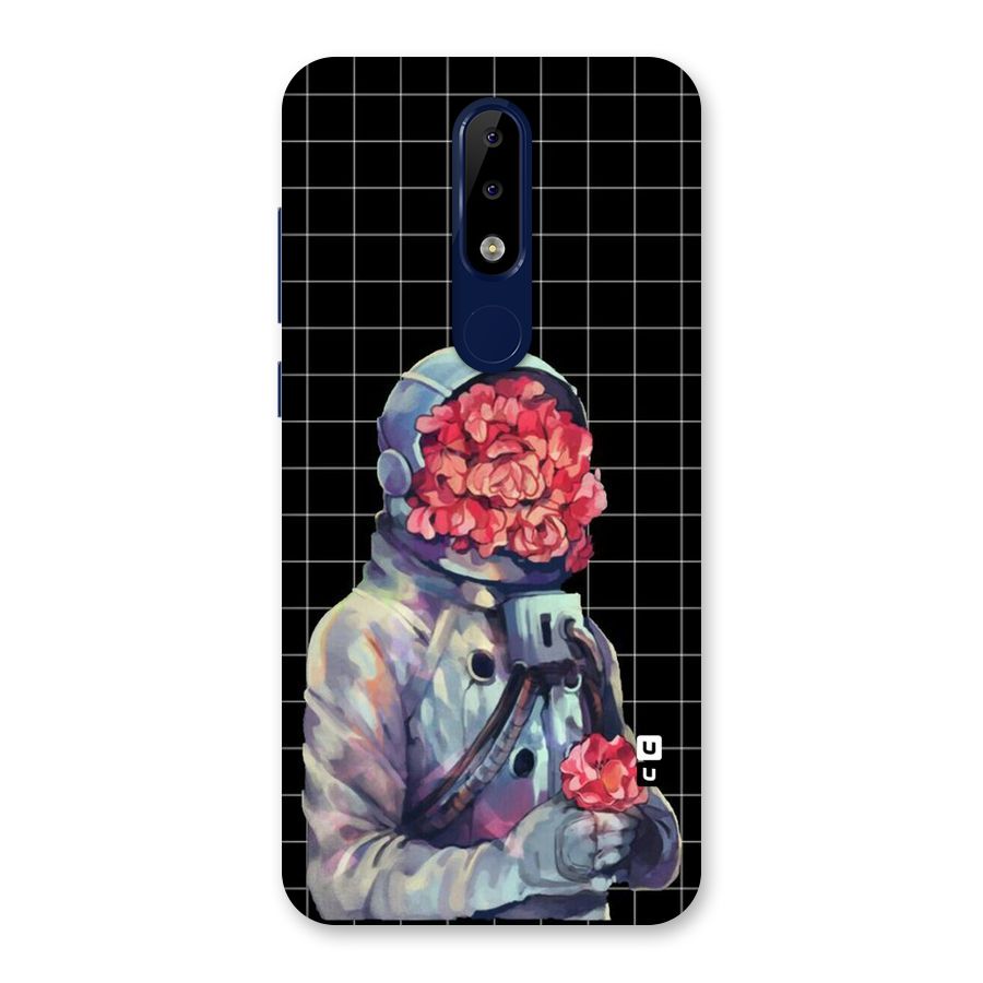 Robot Rose Back Case for Nokia 5.1 Plus