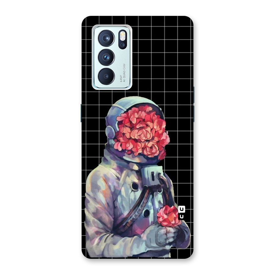 Robot Rose Back Case for Oppo Reno6 Pro 5G