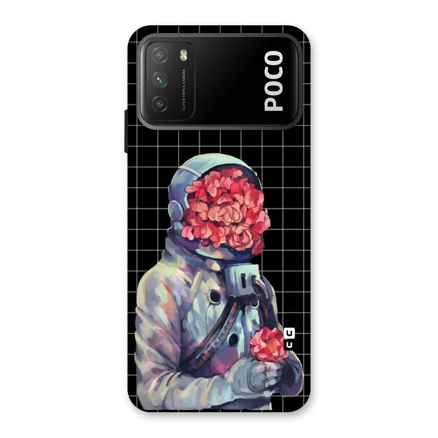 Robot Rose Back Case for Poco M3