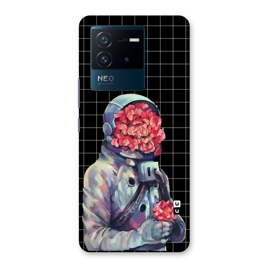 Robot Rose Back Case for Vivo iQOO Neo 6 5G