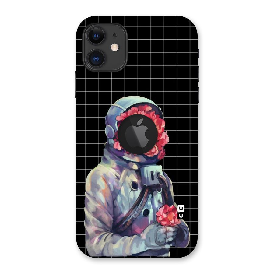 Robot Rose Back Case for iPhone 11 Logo Cut