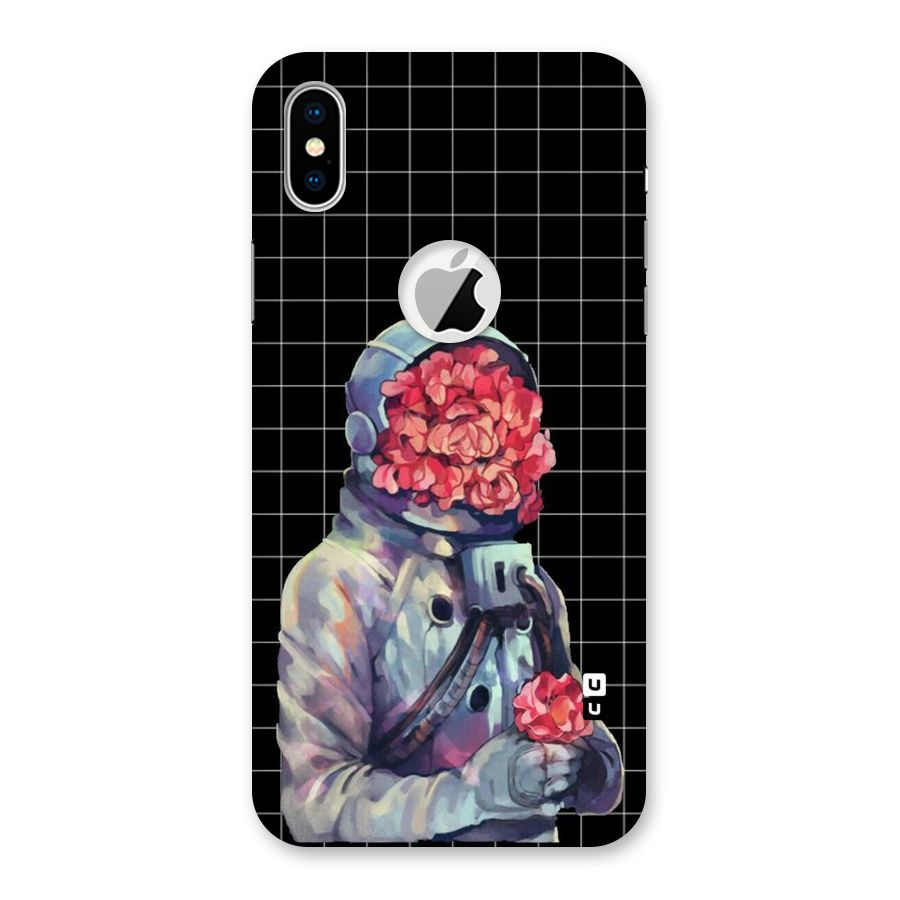 Robot Rose Back Case for iPhone X Logo Cut
