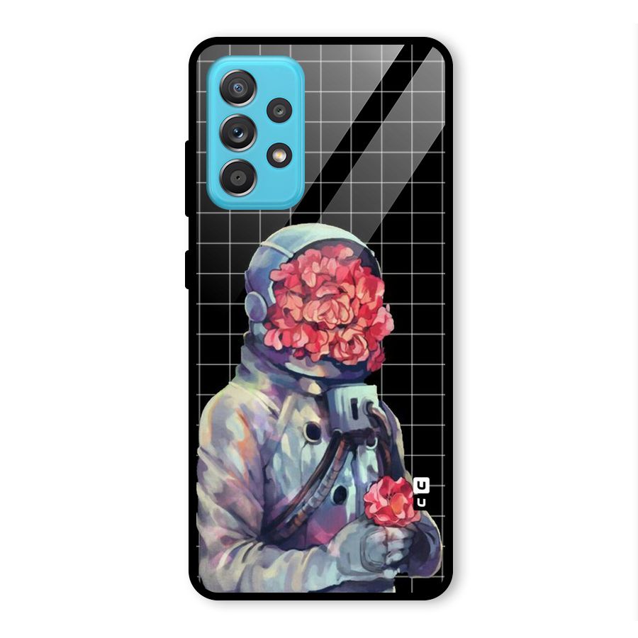Robot Rose Glass Back Case for Galaxy A52