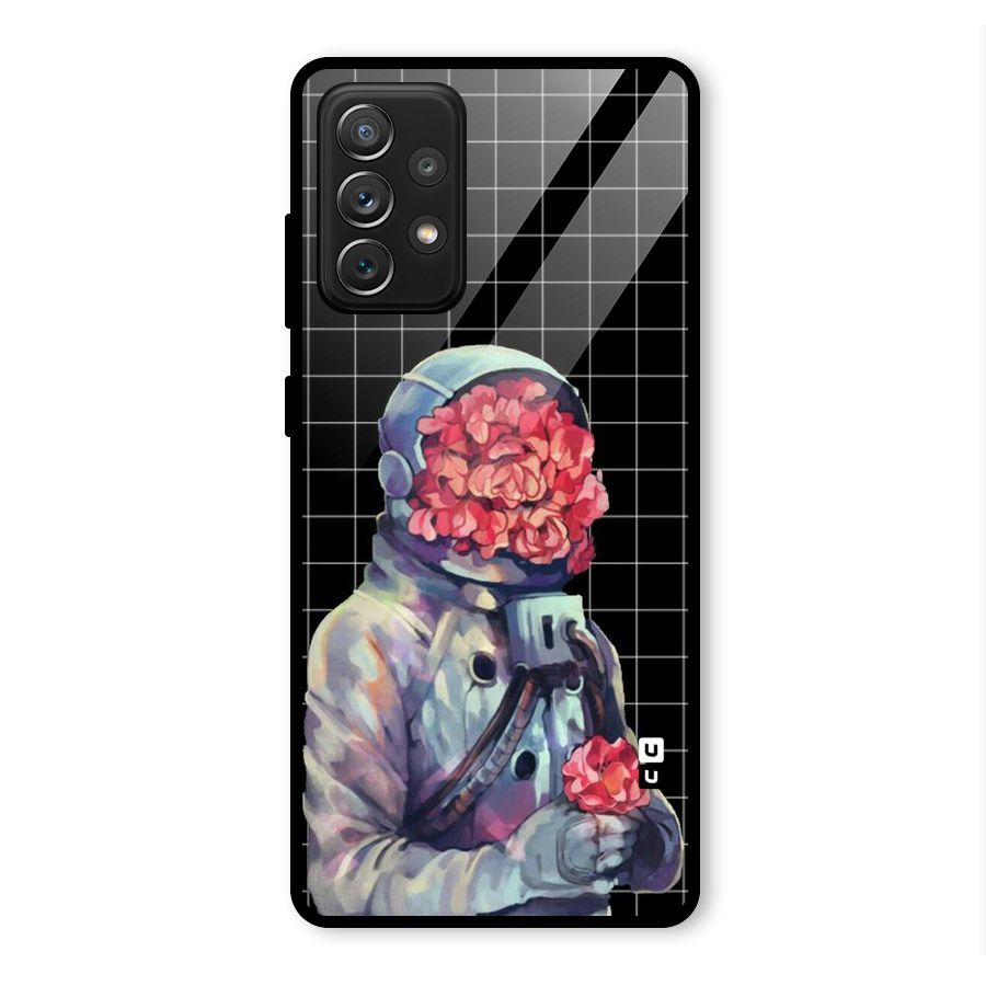 Robot Rose Glass Back Case for Galaxy A72