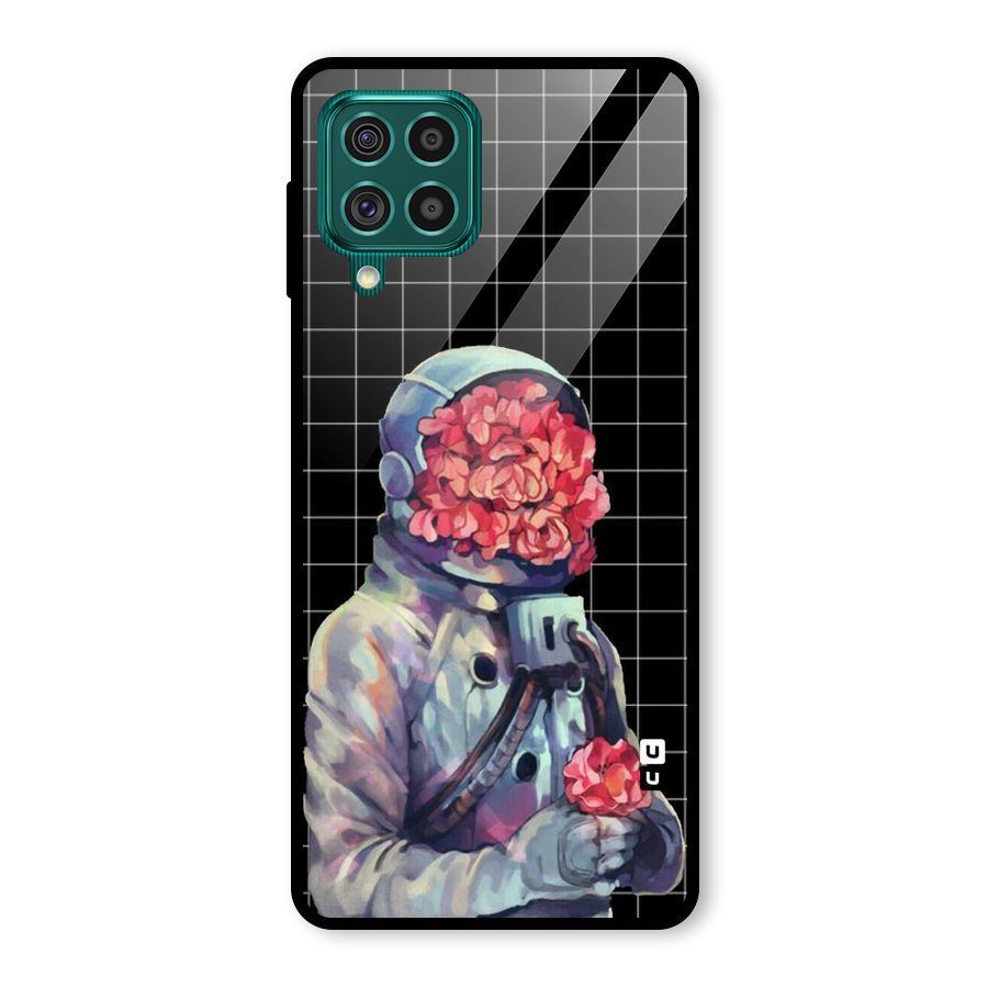 Robot Rose Glass Back Case for Galaxy F62