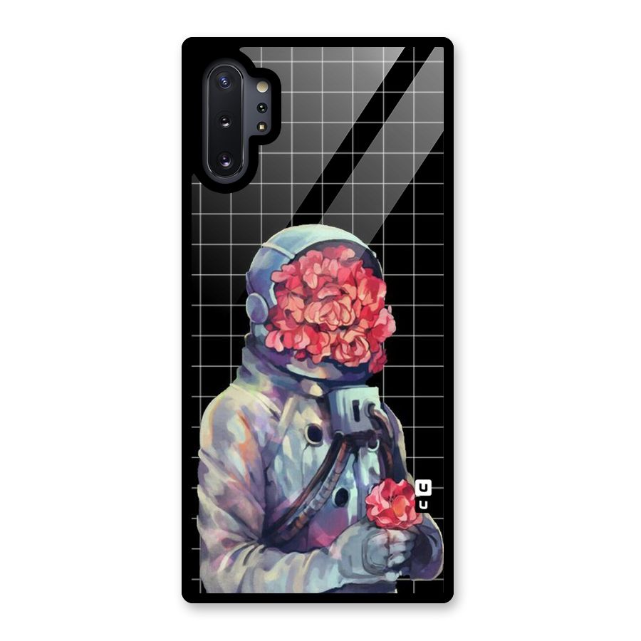 Robot Rose Glass Back Case for Galaxy Note 10 Plus