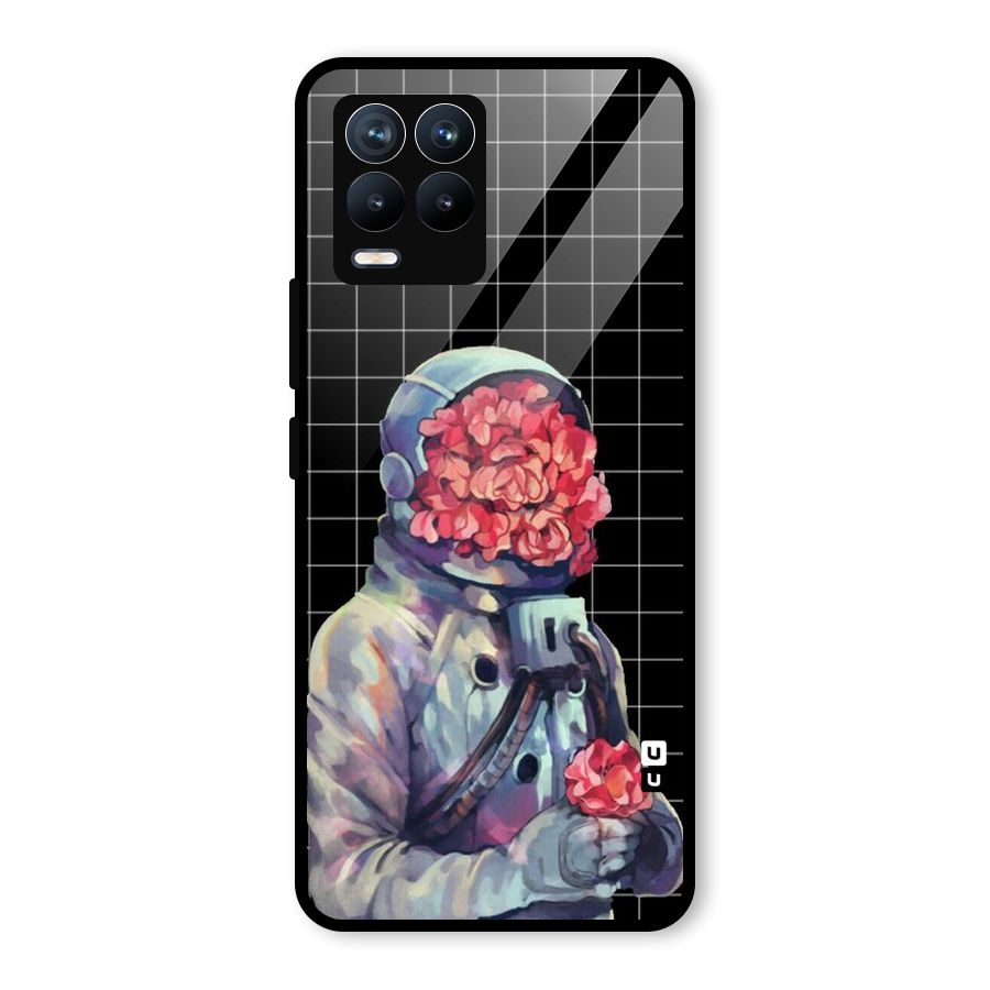 Robot Rose Glass Back Case for Realme 8