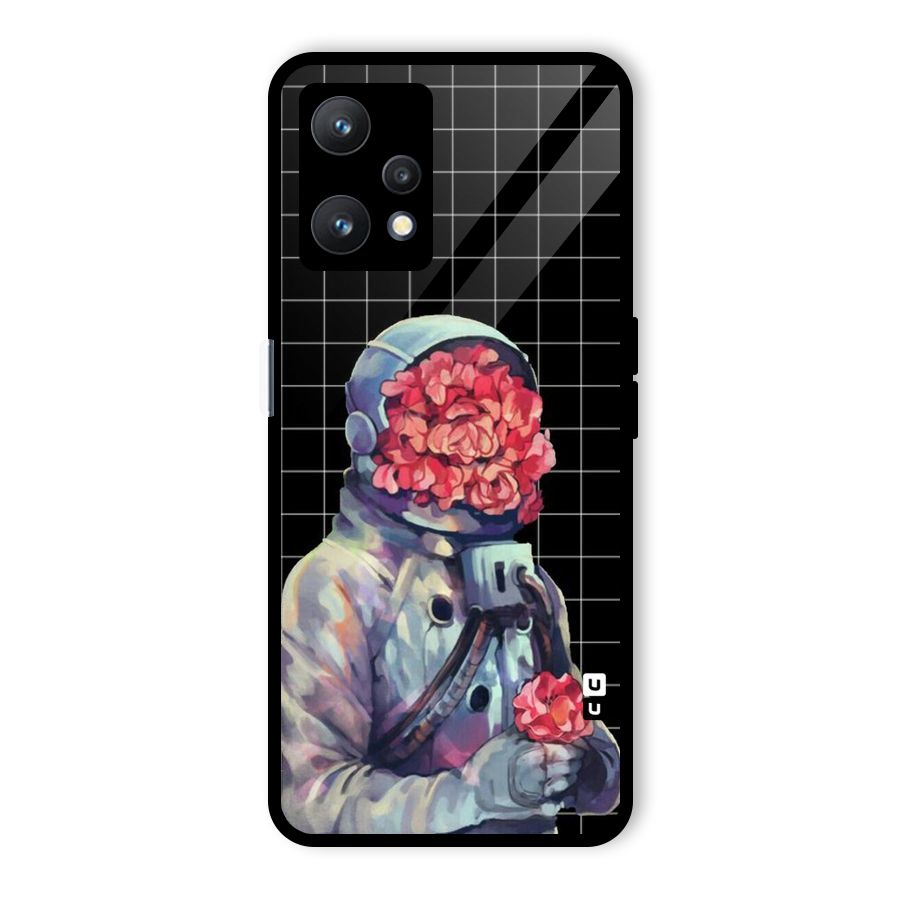 Robot Rose Glass Back Case for Realme 9 Pro 5G