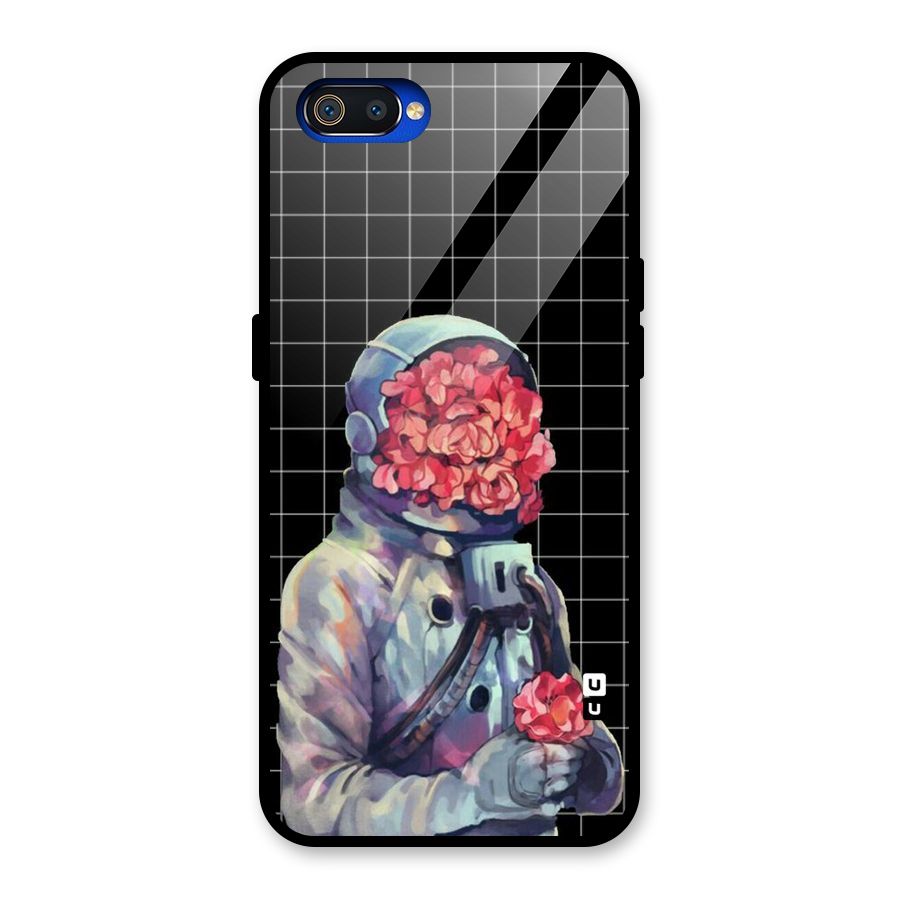 Robot Rose Glass Back Case for Realme C2
