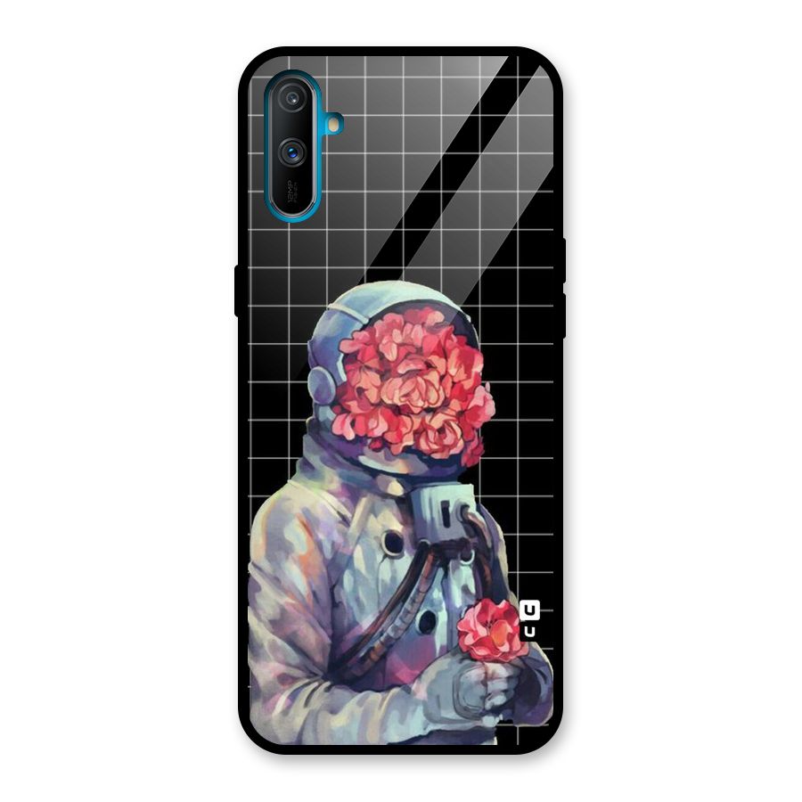 Robot Rose Glass Back Case for Realme C3