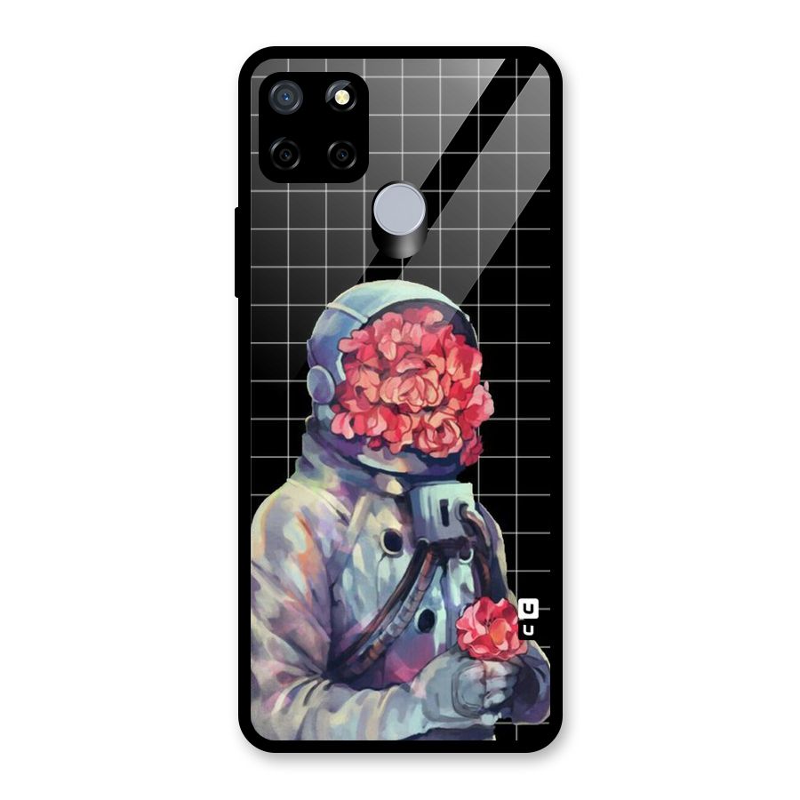 Robot Rose Glass Back Case for Realme Narzo 20
