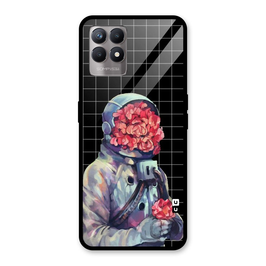 Robot Rose Glass Back Case for Realme Narzo 50