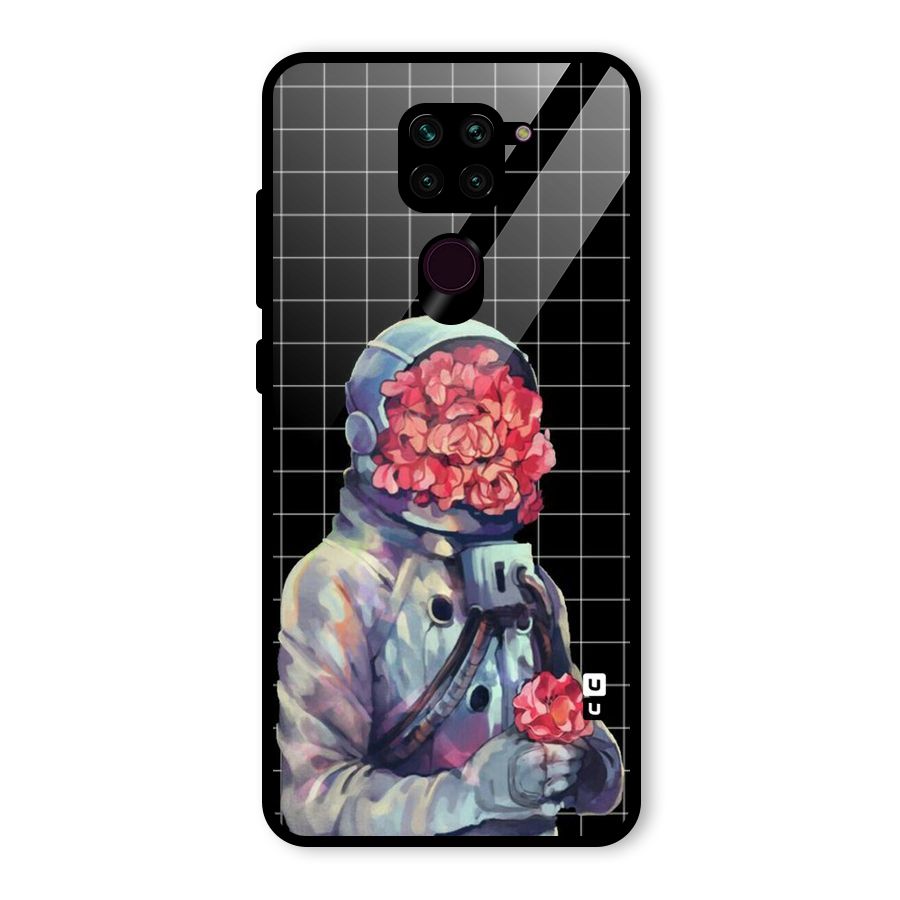 Robot Rose Glass Back Case for Redmi Note 9