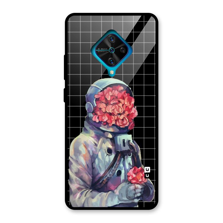 Robot Rose Glass Back Case for Vivo S1 Pro