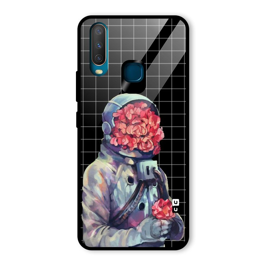Robot Rose Glass Back Case for Vivo U10