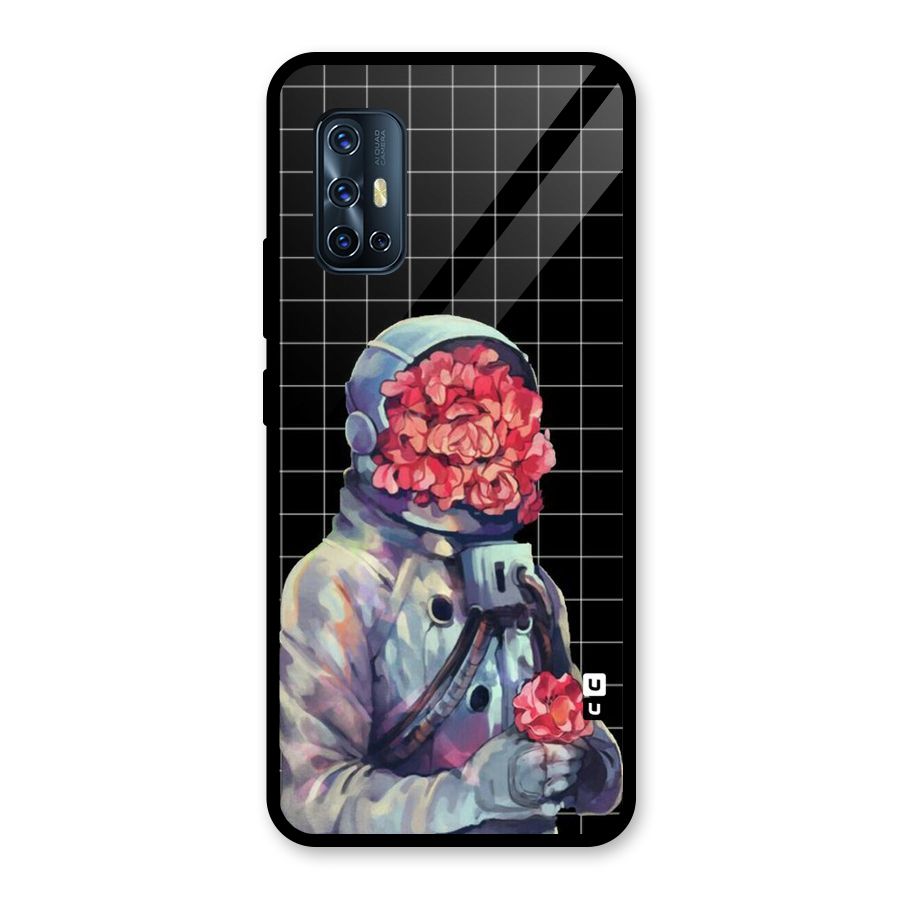 Robot Rose Glass Back Case for Vivo V17
