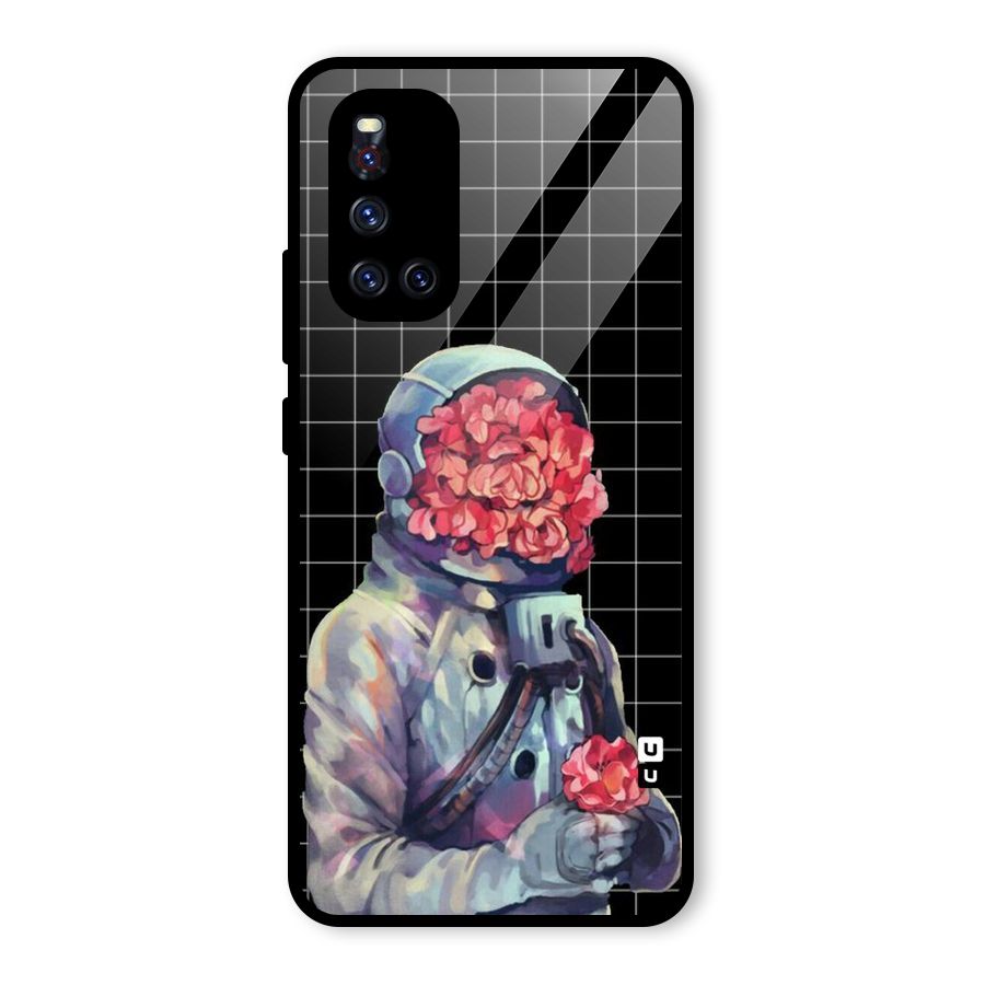 Robot Rose Glass Back Case for Vivo V19