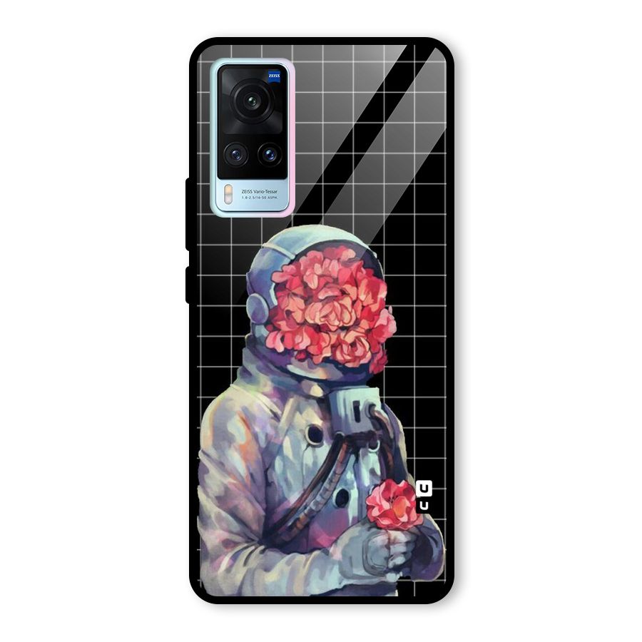Robot Rose Glass Back Case for Vivo X60