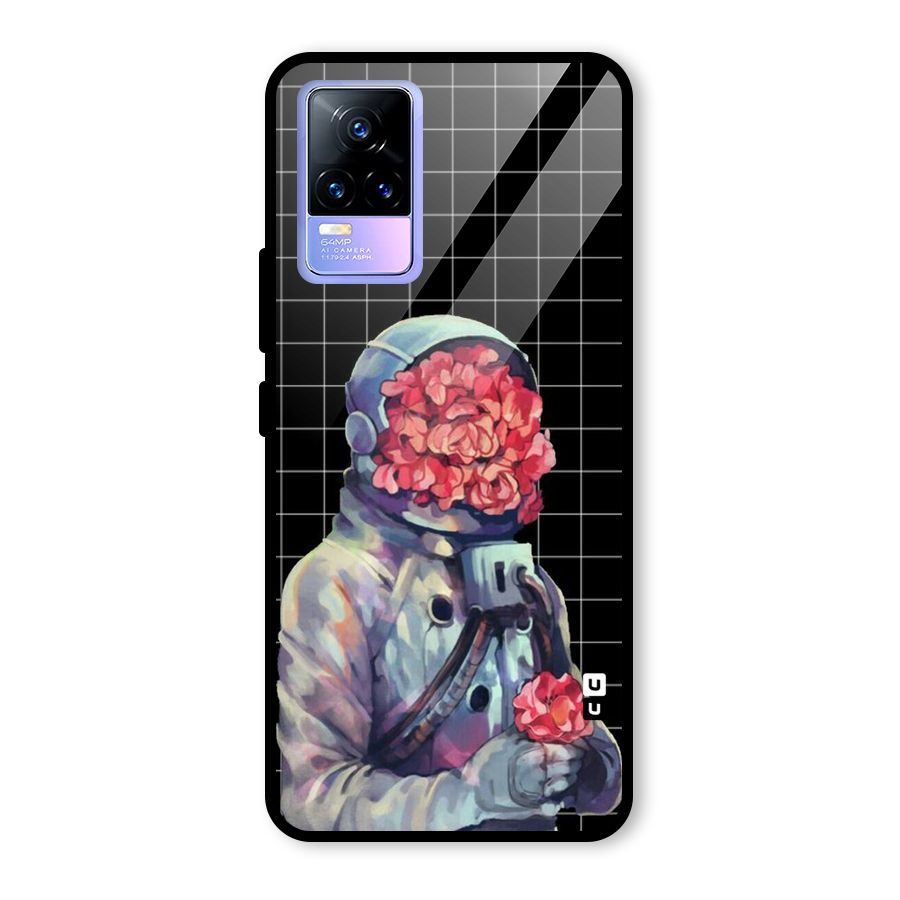 Robot Rose Glass Back Case for Vivo Y73