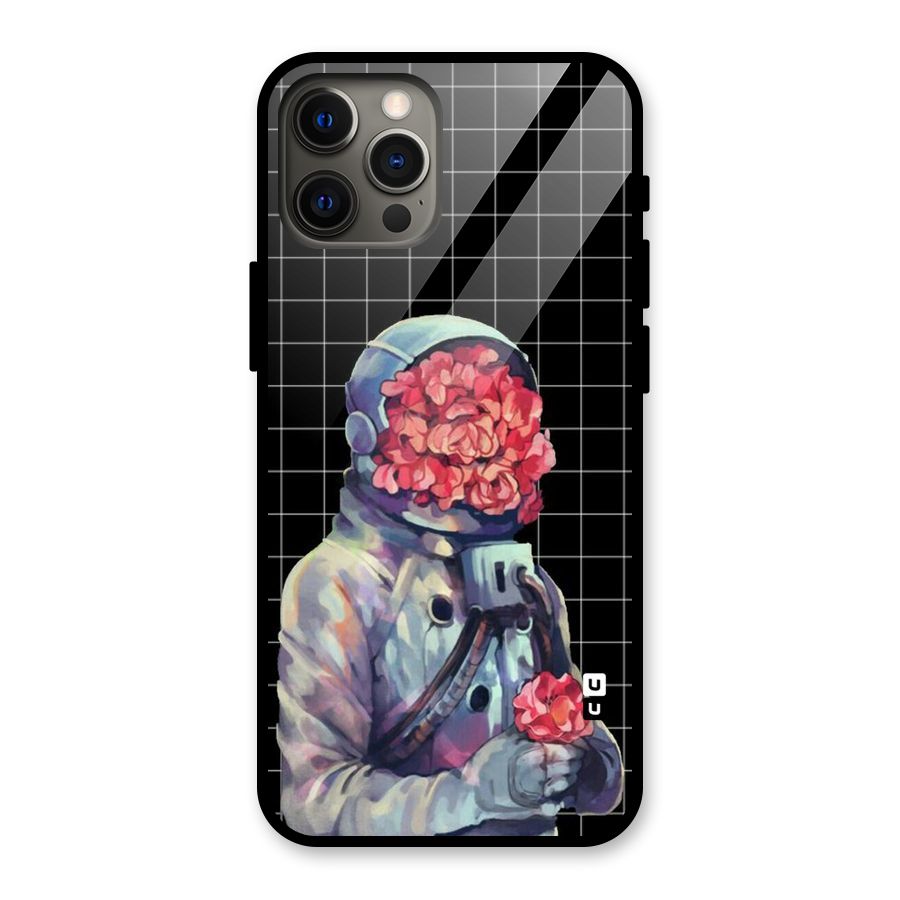 Robot Rose Glass Back Case for iPhone 12 Pro Max