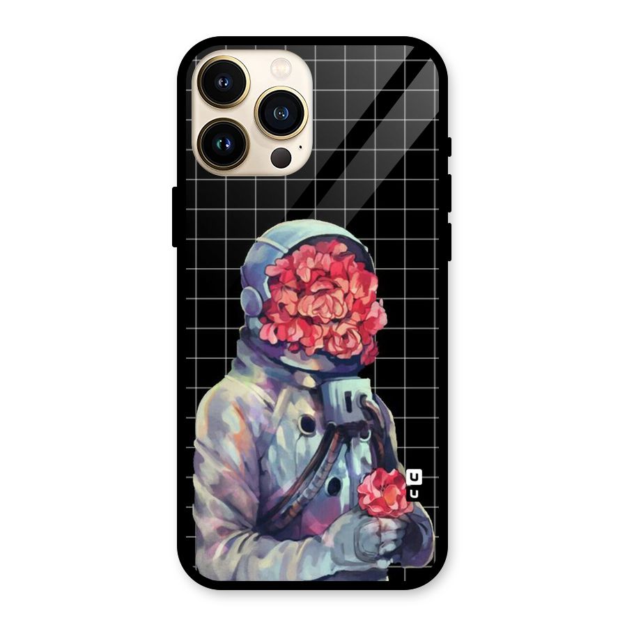 Robot Rose Glass Back Case for iPhone 13 Pro Max