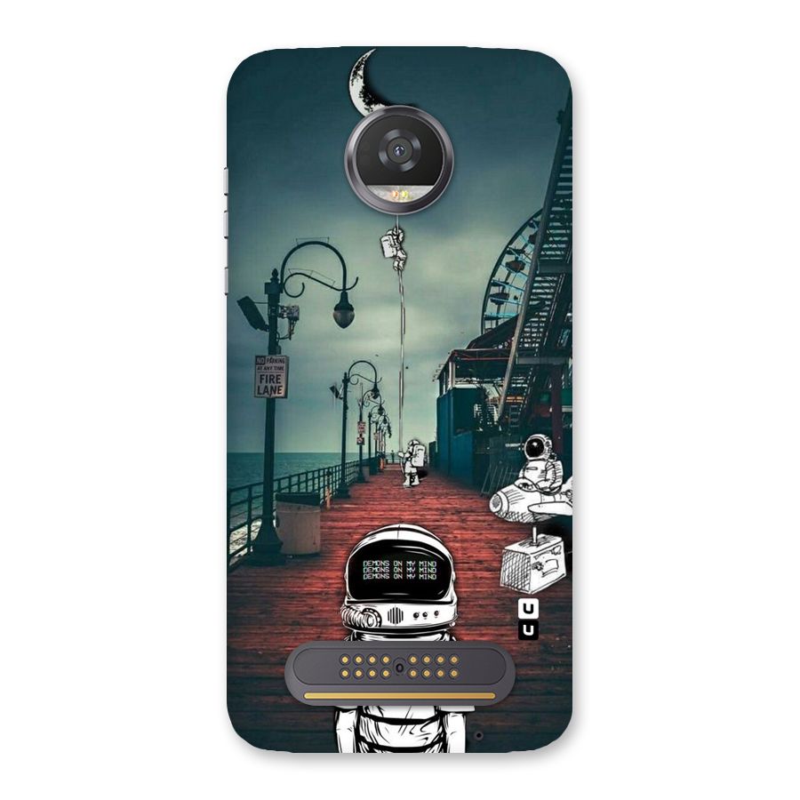 Robotic Design Back Case for Moto Z2 Play