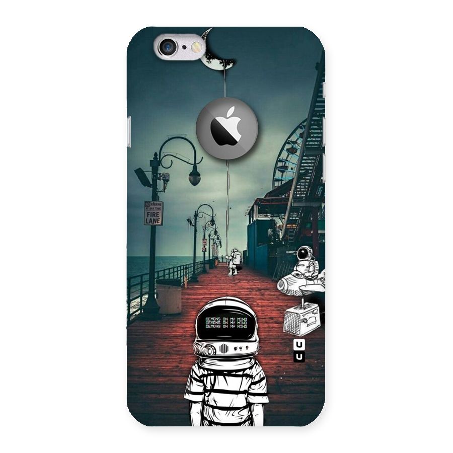Robotic Design Back Case for iPhone 6 Logo Cut