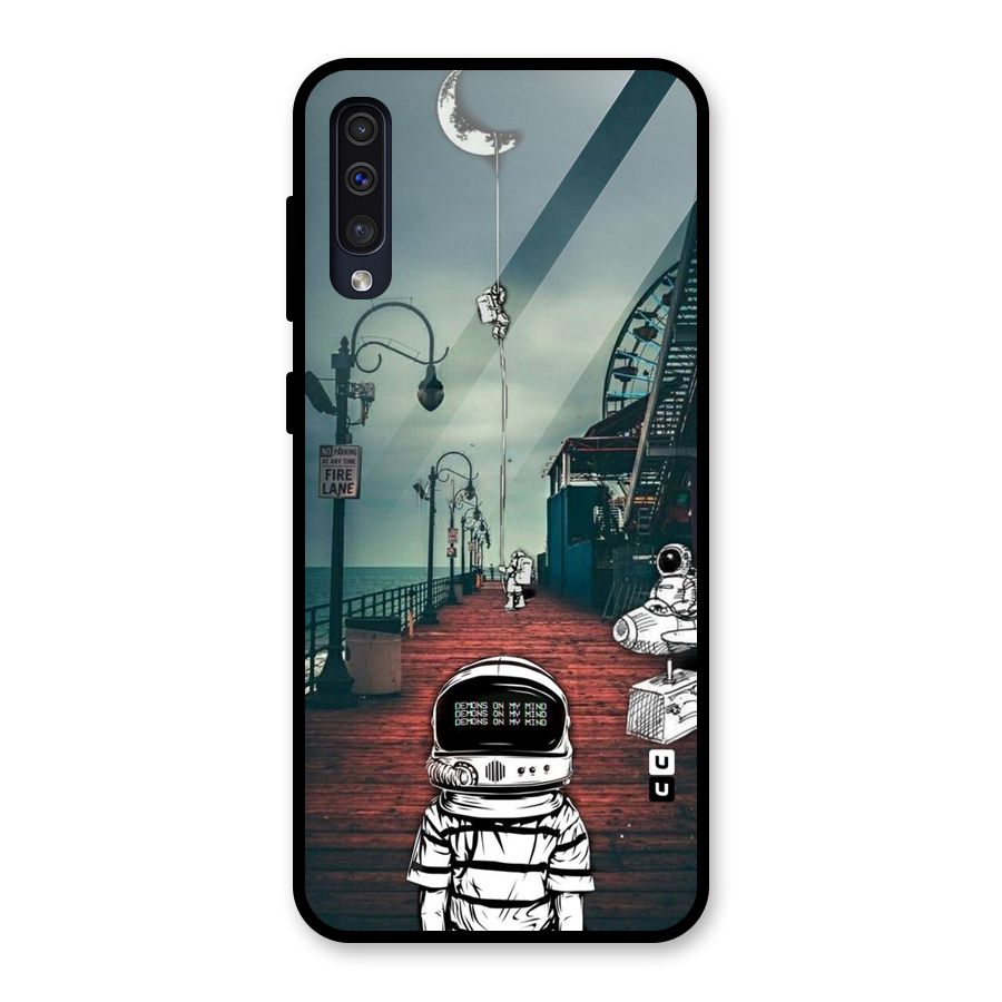 Robotic Design Glass Back Case for Galaxy A30s