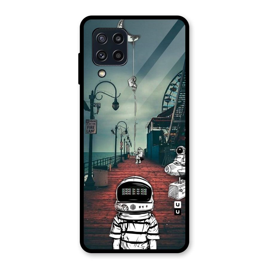Robotic Design Glass Back Case for Galaxy M32